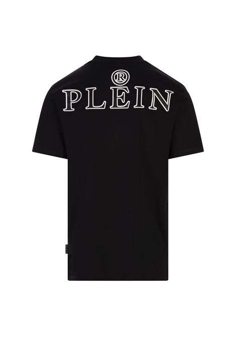 Jersey T-Shirt Round Neck SS Iconic Plein In Nero PHILIPP PLEIN | PAECMTK8109PJY002N0202